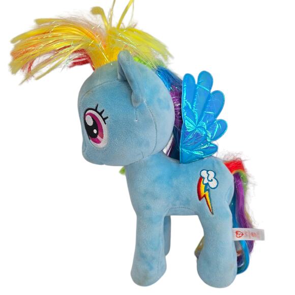 Ty Rainbow Dash Sparkle My Little Pony Blue Wings Stuffed Animal Plush Toy‎ 10" - Picture 6 of 8
